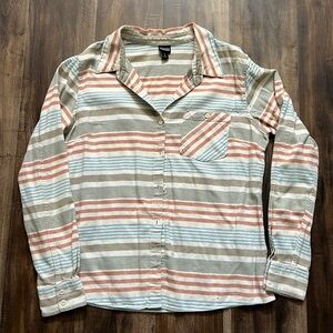Organic cotton Patagonia Flannel Pinyon Stripes Button Up Pocket Long Sleeve